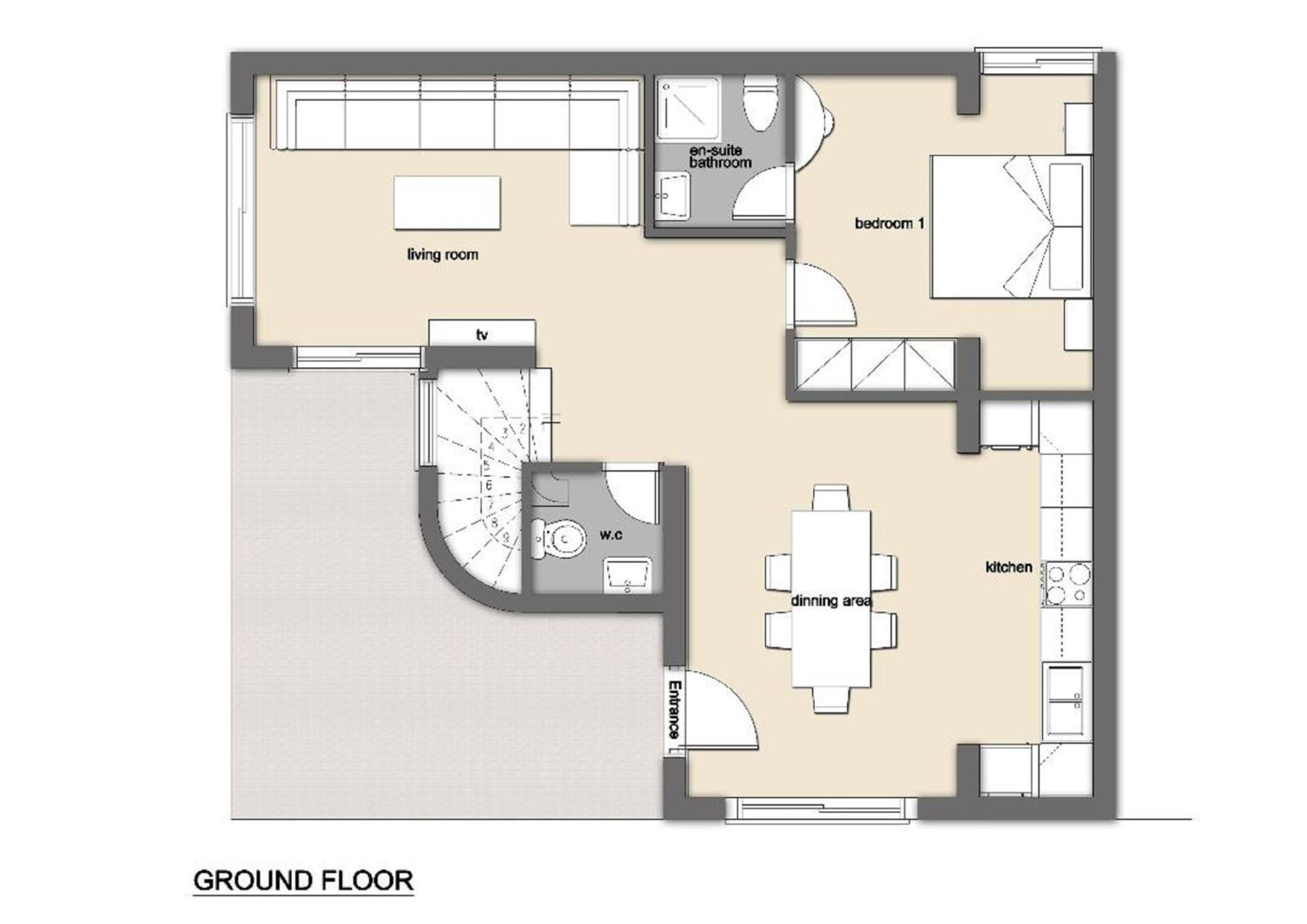קולימביה Hill & Sea View Villas מראה חיצוני תמונה