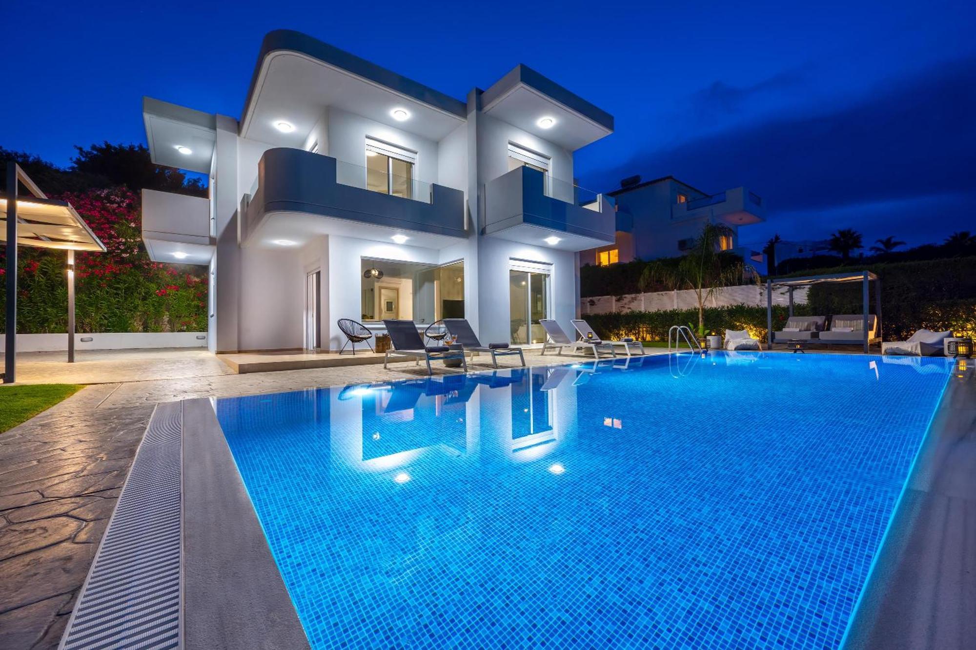 קולימביה Hill & Sea View Villas מראה חיצוני תמונה